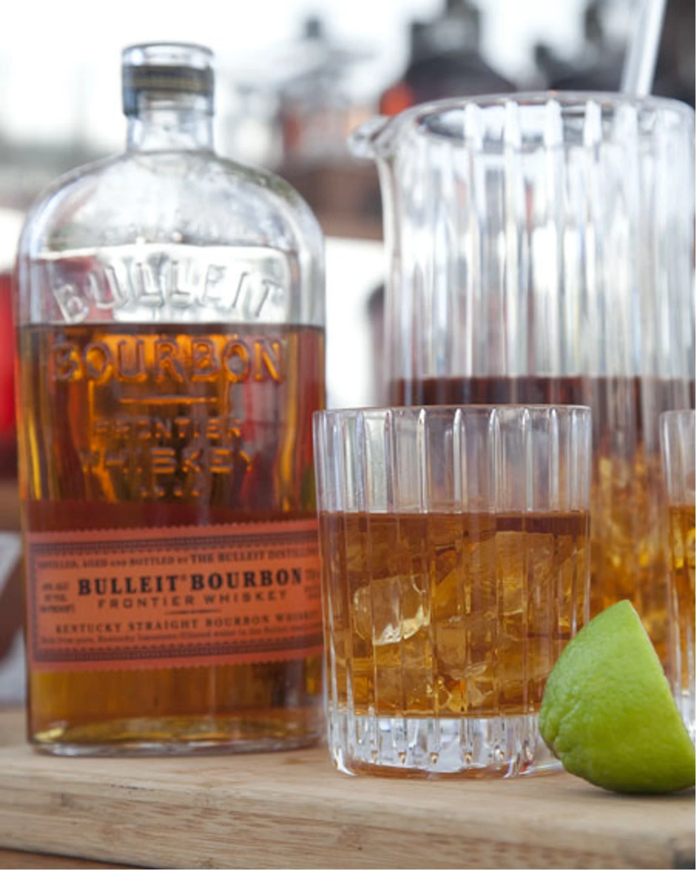 the Bulleit Frontier Whiskey Woody-Tailgate Trailer comes with a year's supply of bourbon and rye