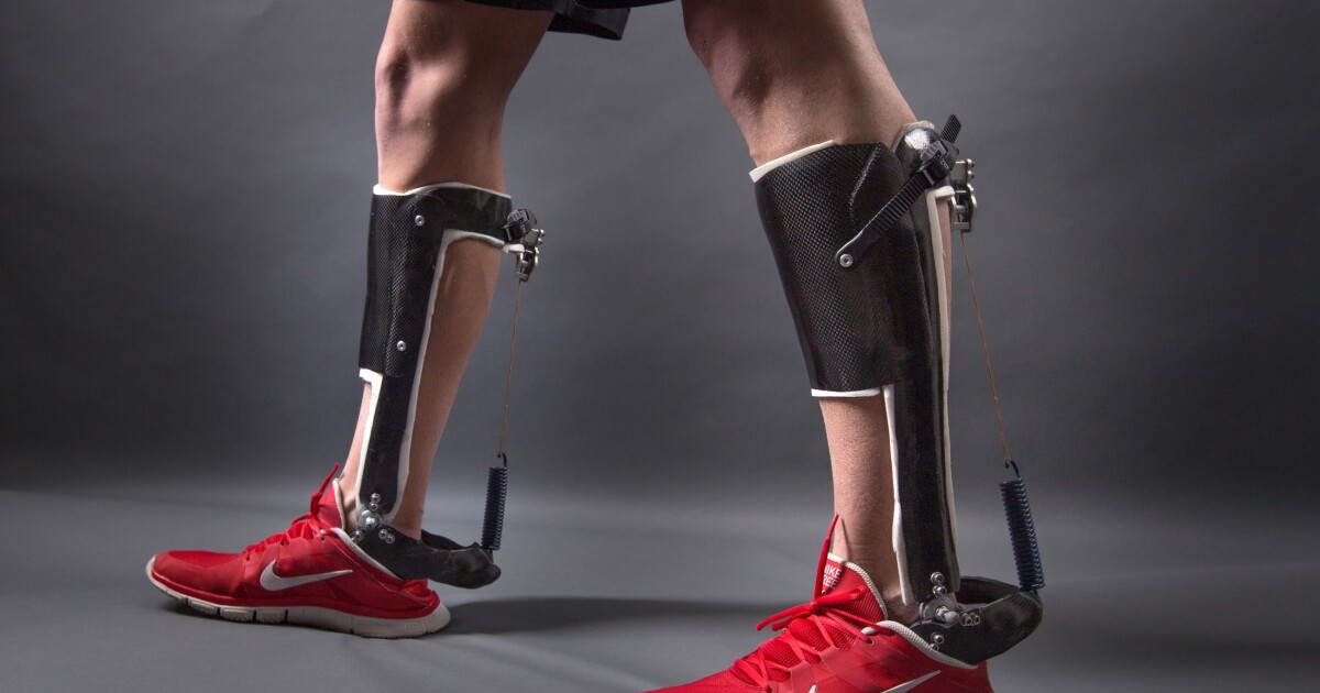 Unpowered ankle exoskeleton takes a load off calf muscles to improve