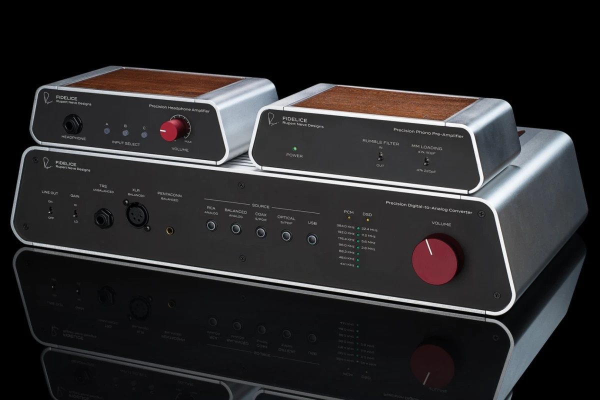 The Fidelice Precision audio range has been created by Rupert Neve Designs