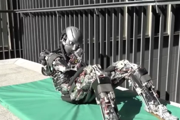 Kengoro is a robot designed to accurately copy the musculoskeletal system of a human body