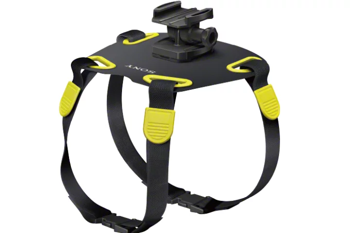 The AKA-DM1 is a dog harness which, when paired with a Sony Action Cam, allows you to view the world from your pet's perspective