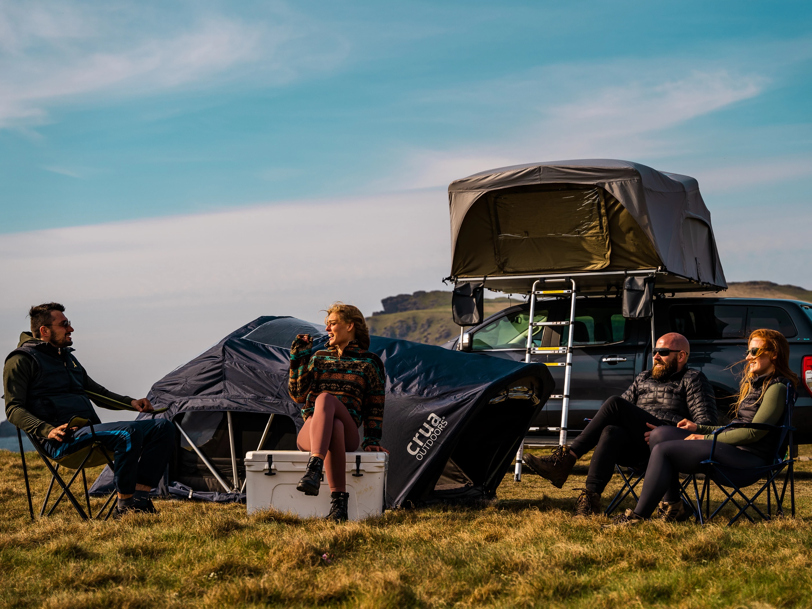 Unlike the typical RTT, the Crua AER pitches on the ground as well as the car roof
