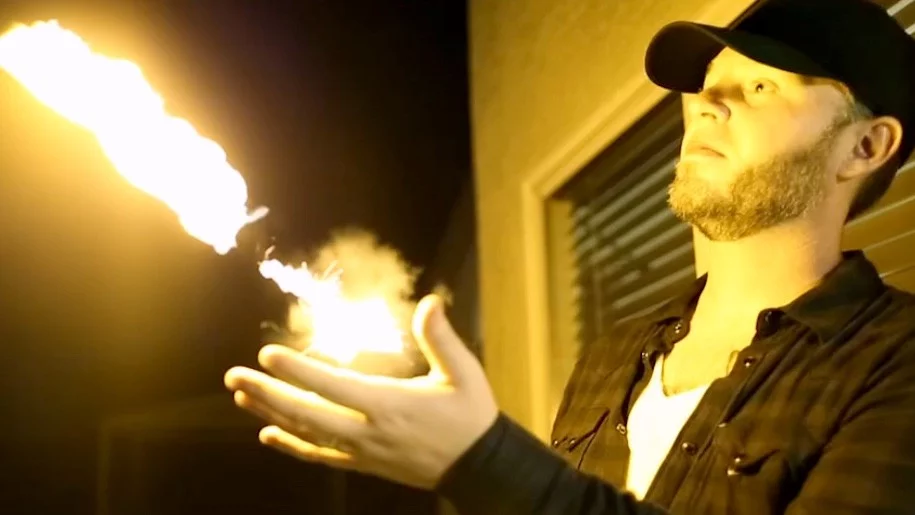 The Pyro Fireshooter is a wearable device that shoots fireballs from the user's wrist