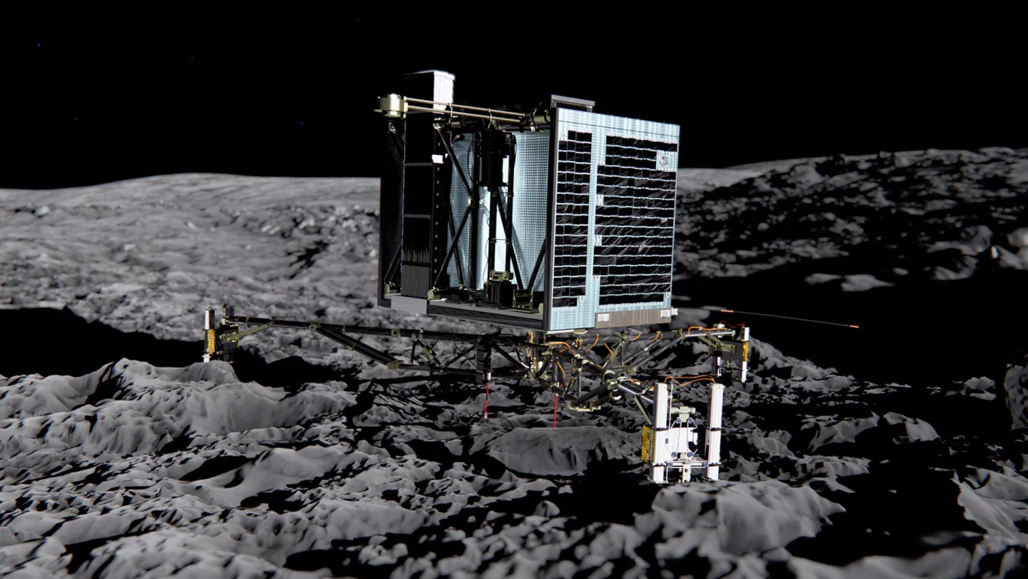 Philae was the first spacecraft ot make a soft landing on a comet