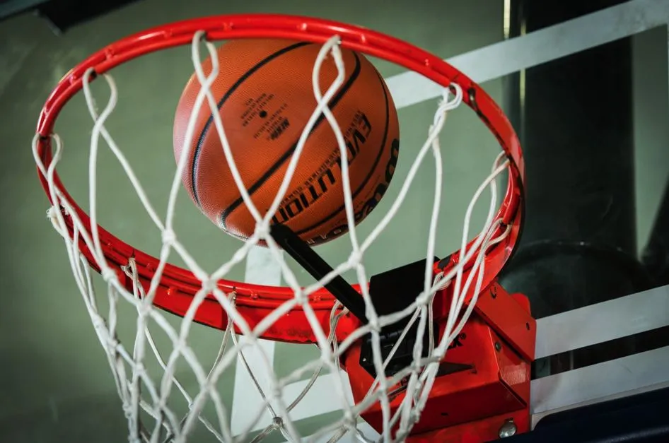 The Hoop Tracker shot detector registers the vibrations made by the ball hitting the basket and/or backboard