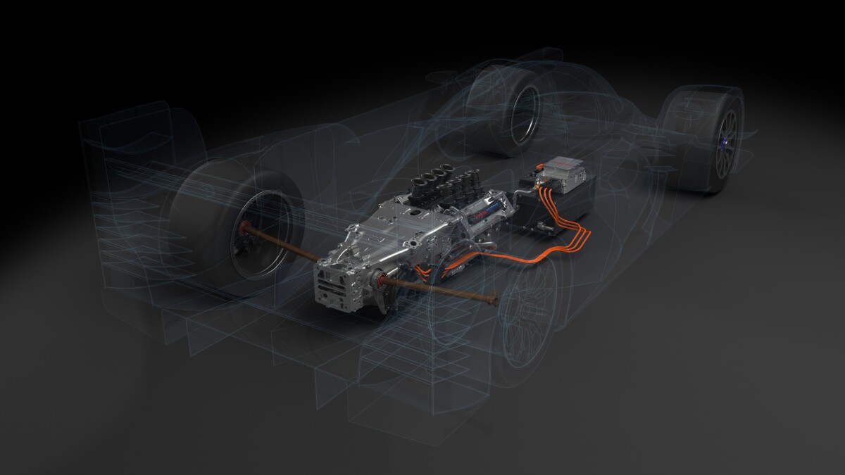 The TS030 uses an electric motor to augment the 530-hp engine