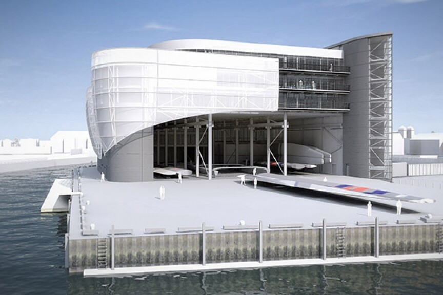 The new Ben Ainslie Racing HQ is expected to be awarded BREEAM Excellent status once completed