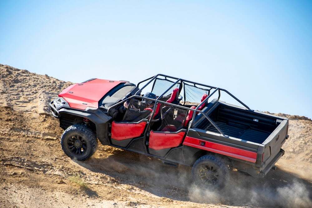 The ROAV is a modified Ridgeline pickup body with powersports attitude