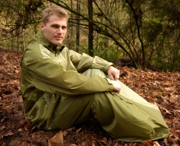 The JakPak all-in-one jacket, sleeping bag and tent