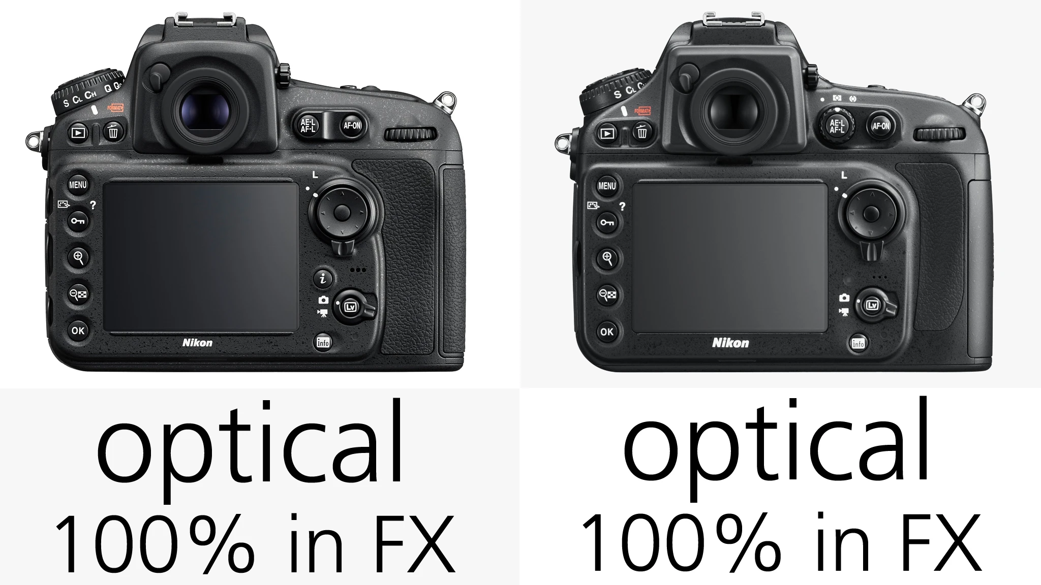 The viewfinder on the Nikon D810 is said to be brighter and show more accurate color thanks to an improved coating on its glass pentaprism