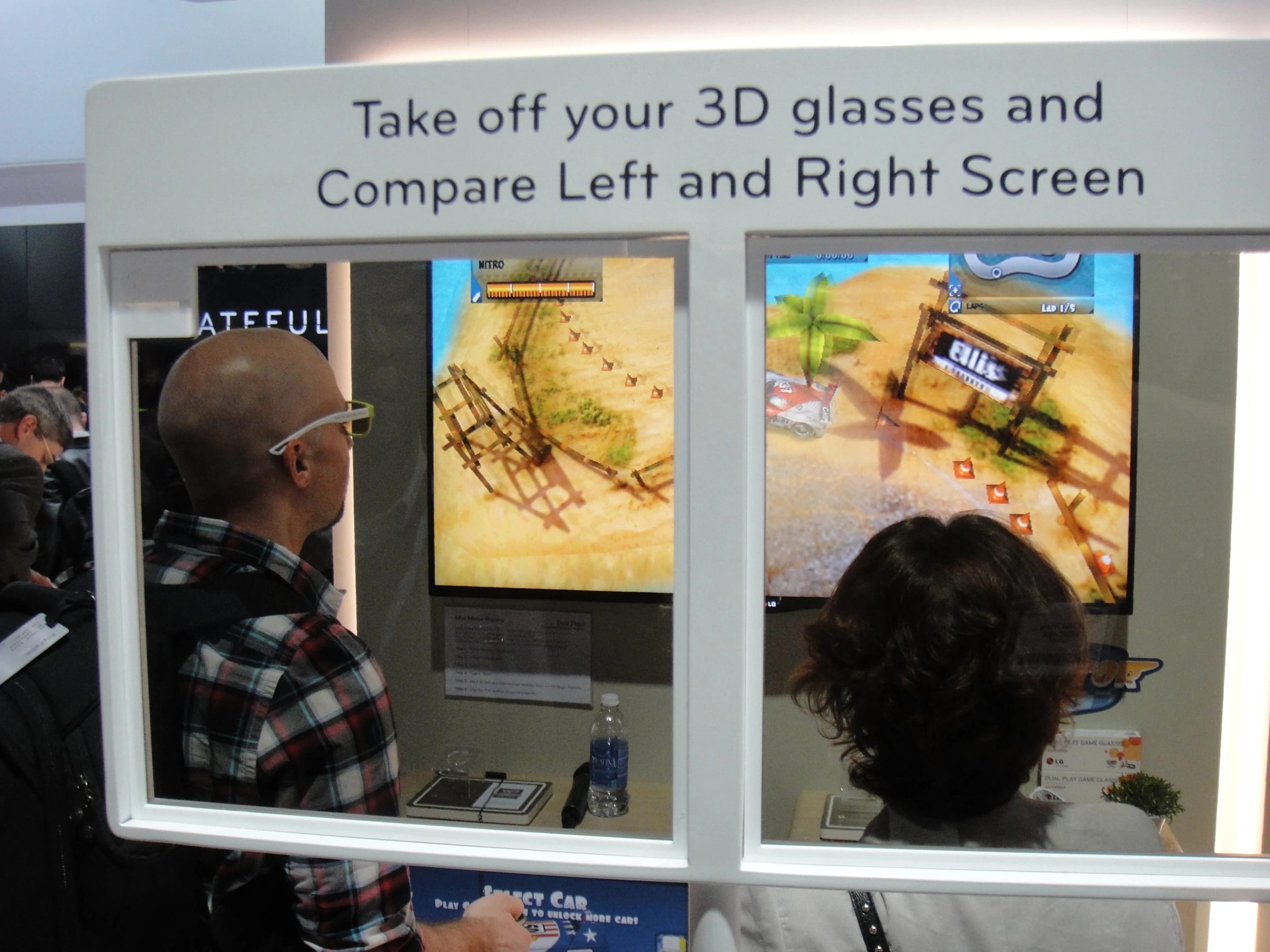 Another view of both screens from CES 2013