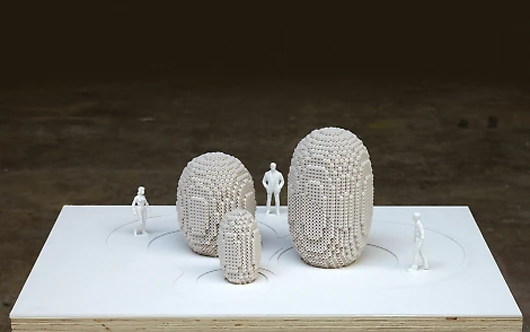 The 3D-printed sand Microclimates cool the immediate area