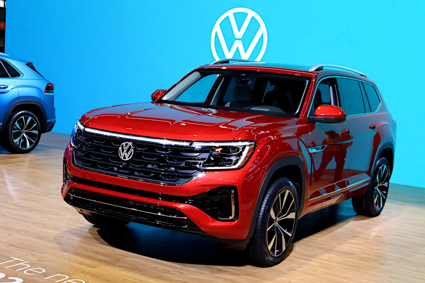 Volkswagen unveiled its new Atlas Cross (shown) and Atlas Cross Sport at Chicago Auto Show 2023