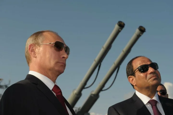 Russian President Vladimir Putin and Egyptian President Abdel Fattah al-Sisi