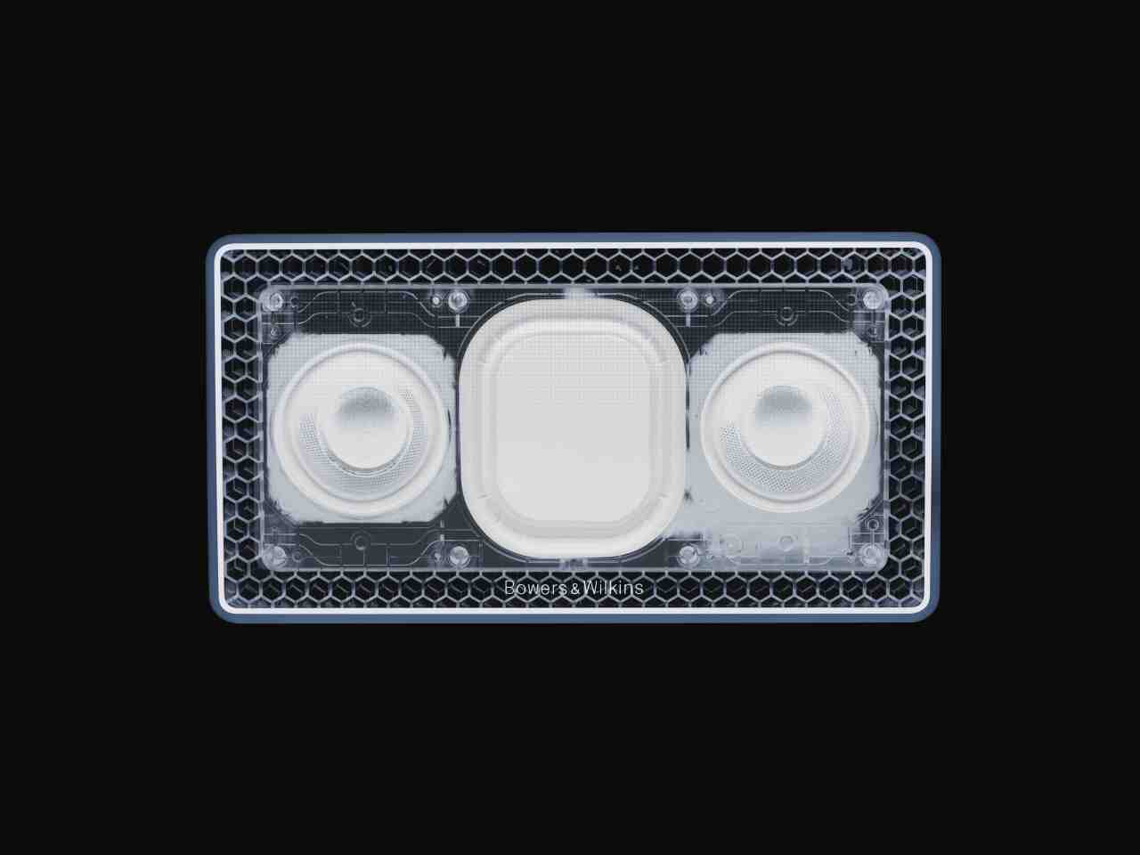 Within the Micro Matrix casing are two "highly optimized" 2-inch drive unitsand two auxiliary bass radiators