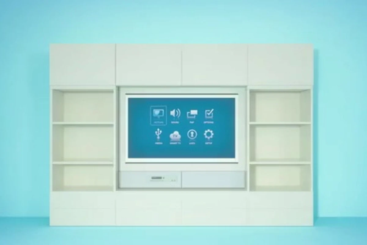 IKEA UPPLEVA all-in-one unit in white