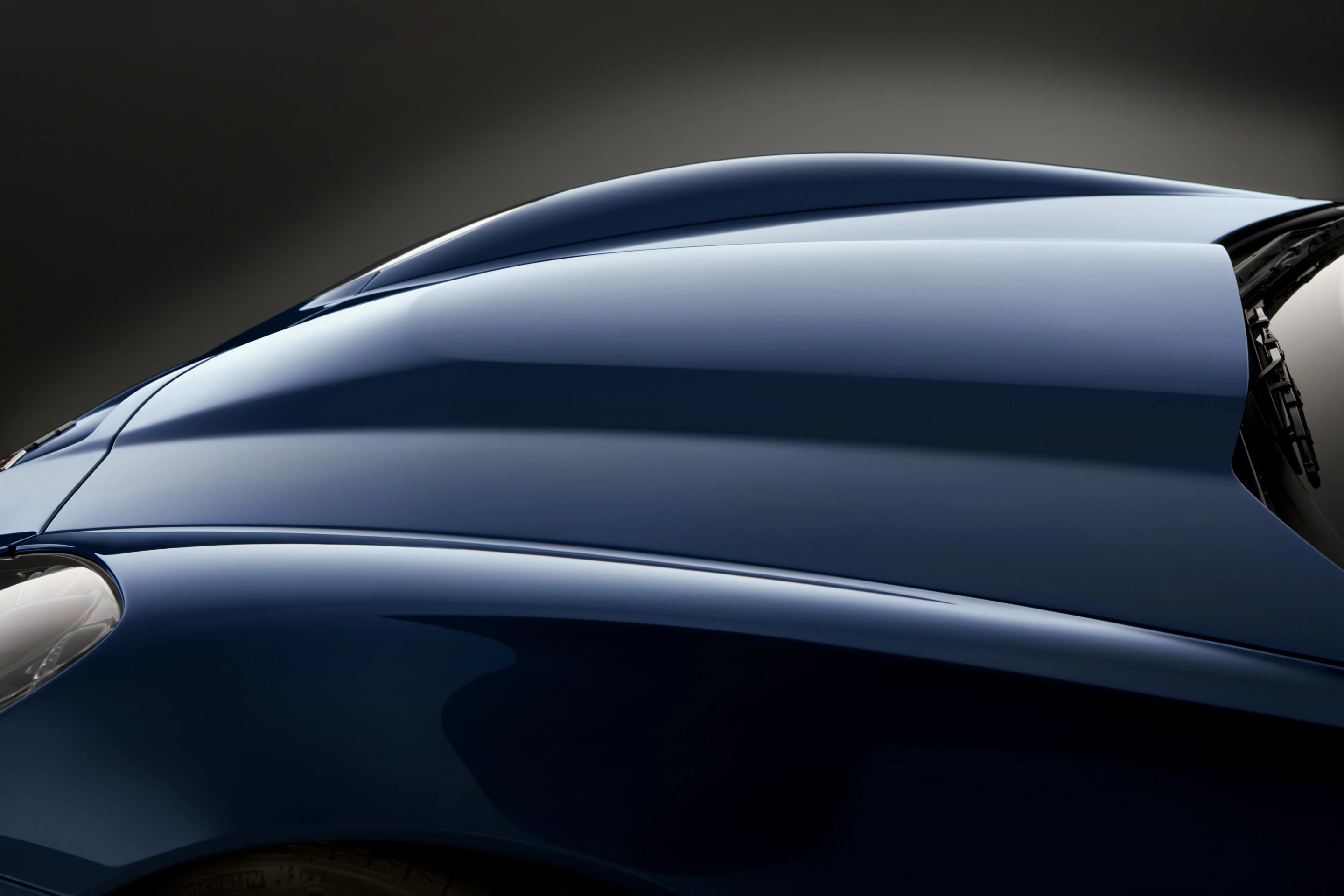 Carbon fiber raised hood