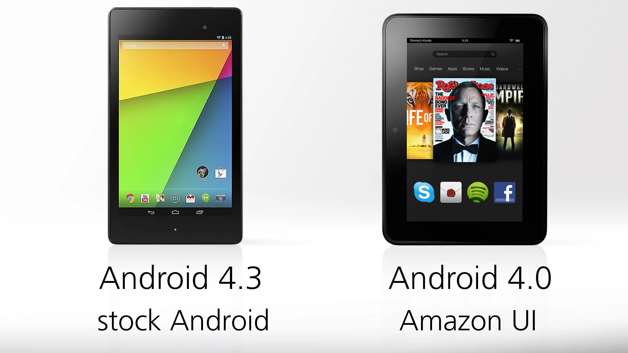 Software is another huge advantage for the Nexus 7, with a newer version of Android and the Google Play store