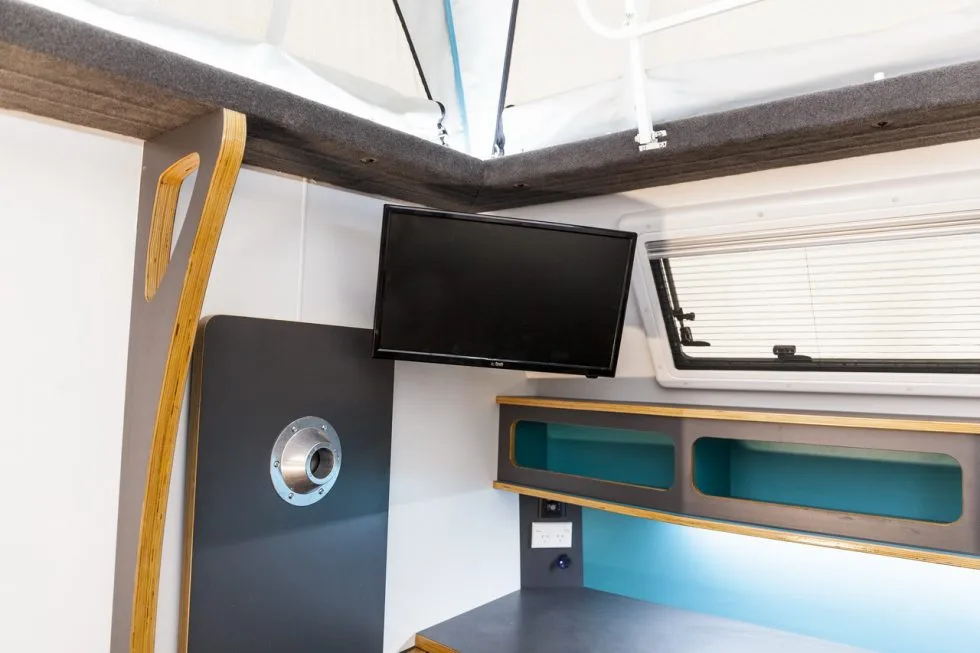 Inside the Mars Ares camping trailer