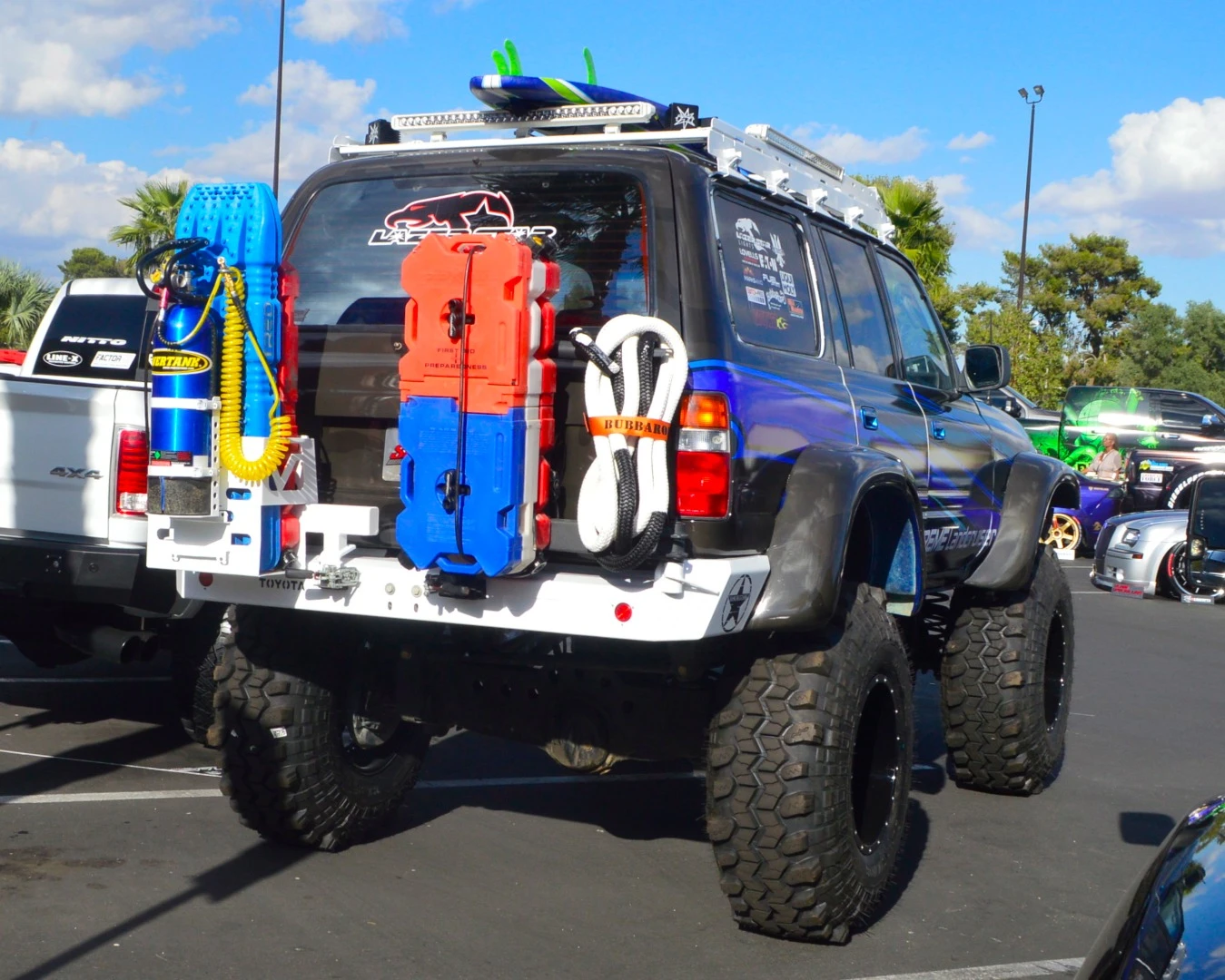 The "Extreme Landcruiser" looks ready for some serious beach search and rescue