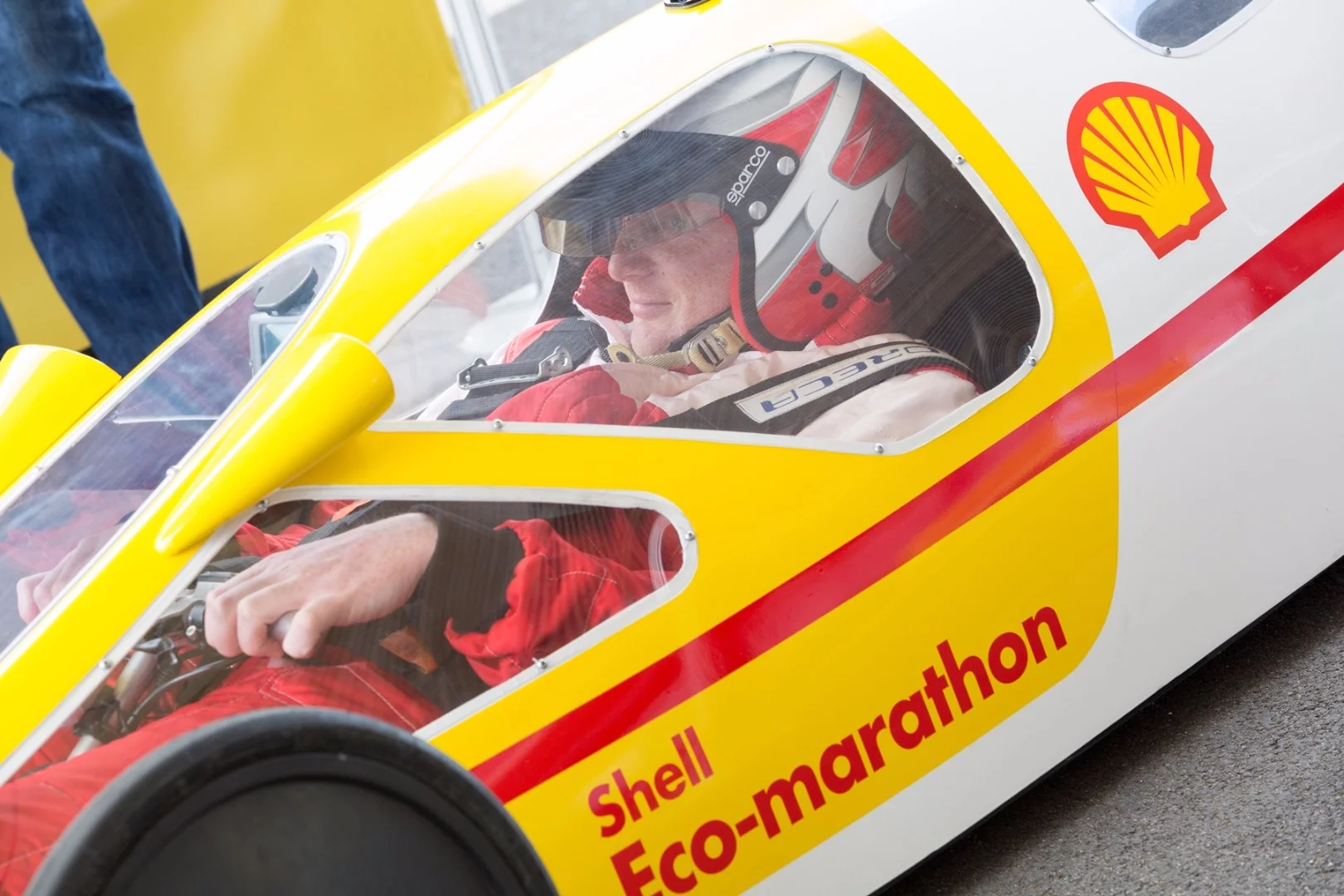 Fitting into the car was a bit of a tight squeeze