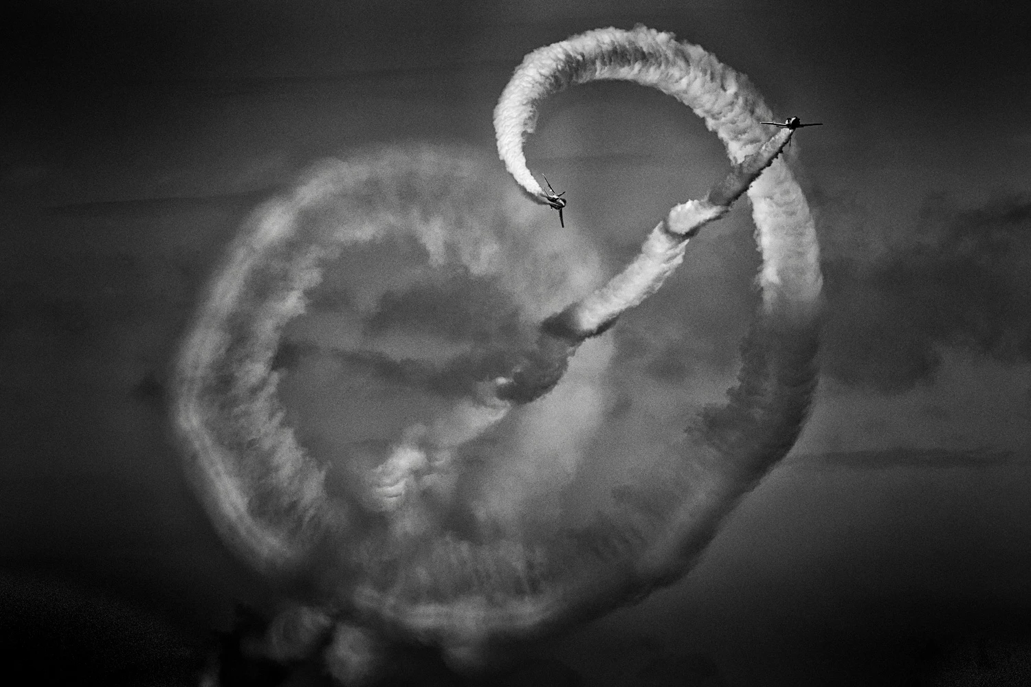 Honorable Mention, Technology/Machine. Blue Impulse, a Japanese acrobatic flight team