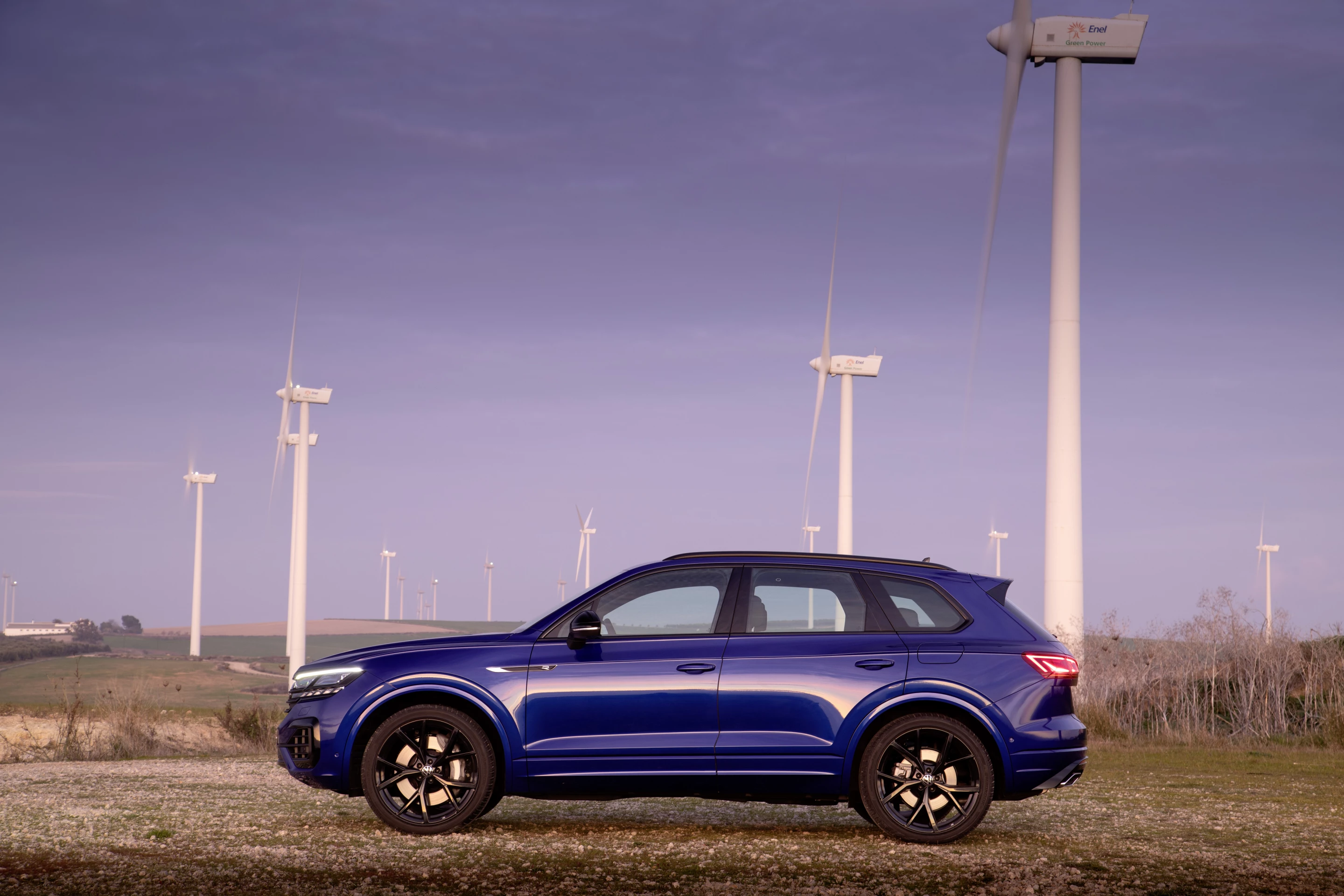 The Touareg rides on 20-in wheels, and 21- and 22-in options are available