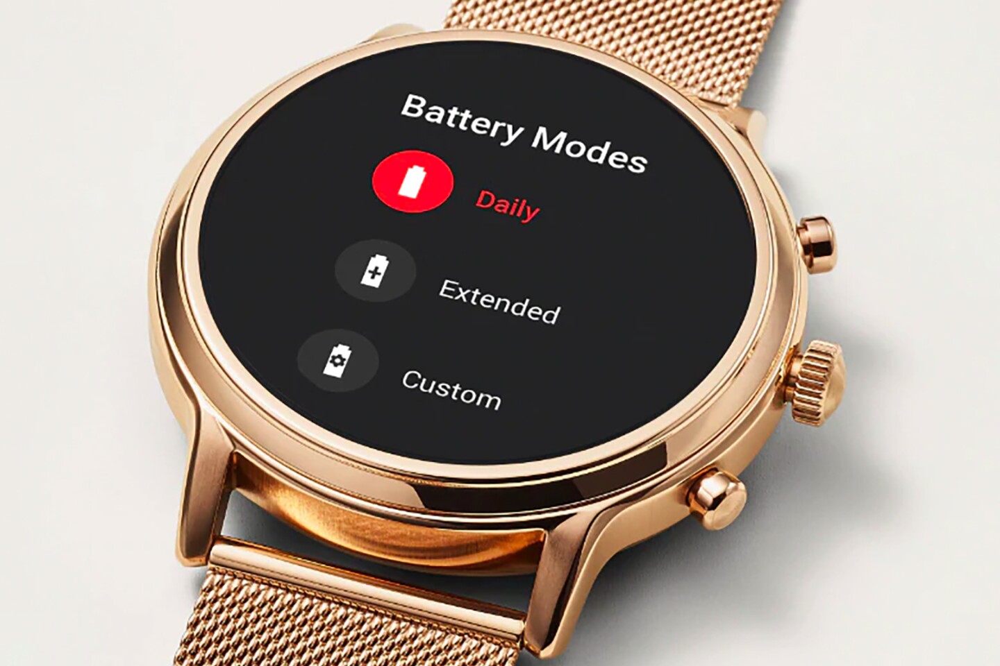 Battery life on wearables from the likes of Fossil should be much improved