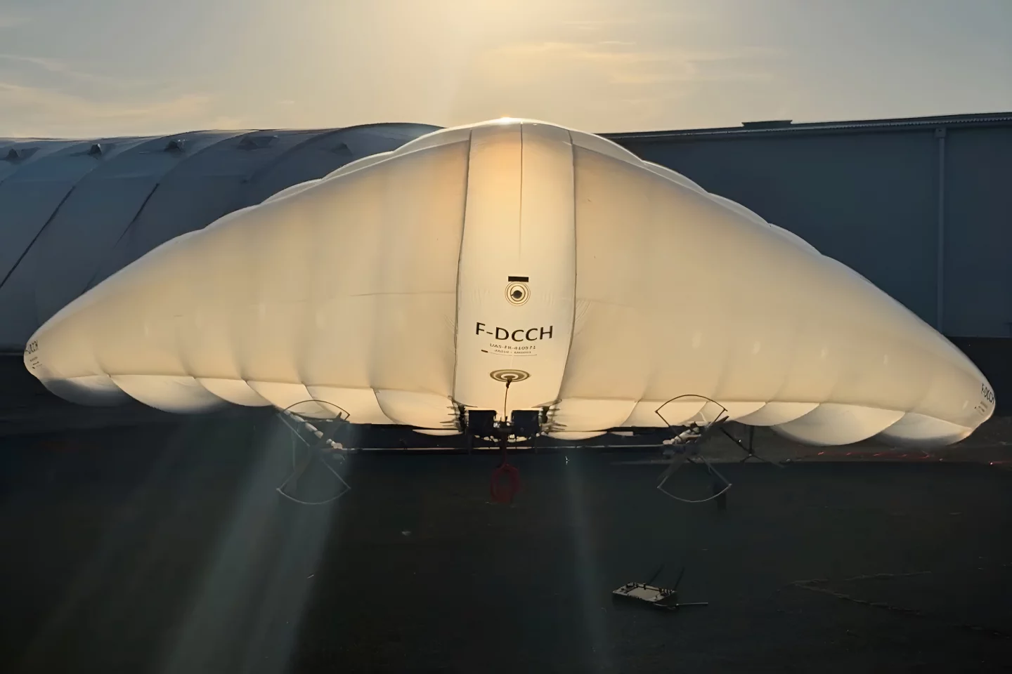 The dAS10 inflatable-wing drone, lookin' puffy