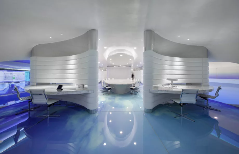 This futuristic office redesign from Italian architect Alberto Puchetti is nominated for Best Use Of Color. The stunning design incorporates gallery spaces, offices and meeting rooms turning the abstract nature of the digital “cloud” into a literal aesthetic influence