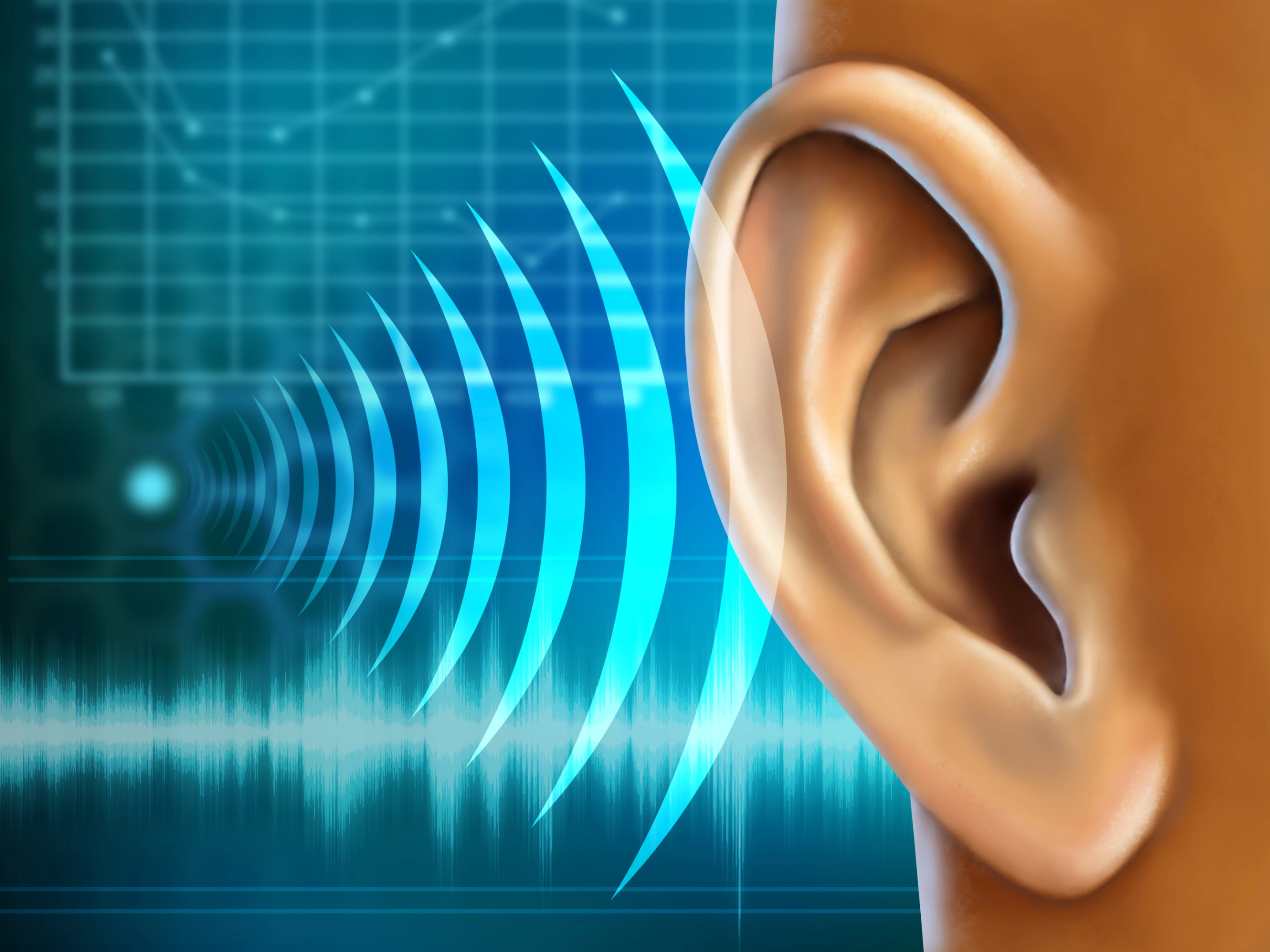 The system analyzes a person's brainwaves to determine the direction in which their hearing is focused