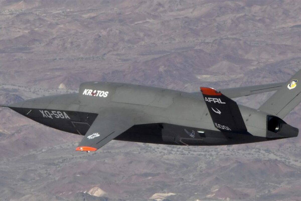 The XQ-5A Valkyrie on a 2019 test flight