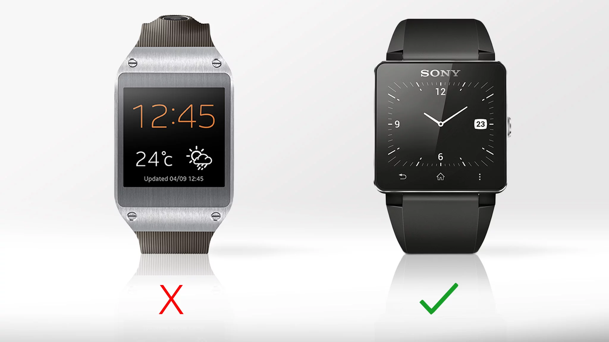 Sony's watch lets you swap the default band
