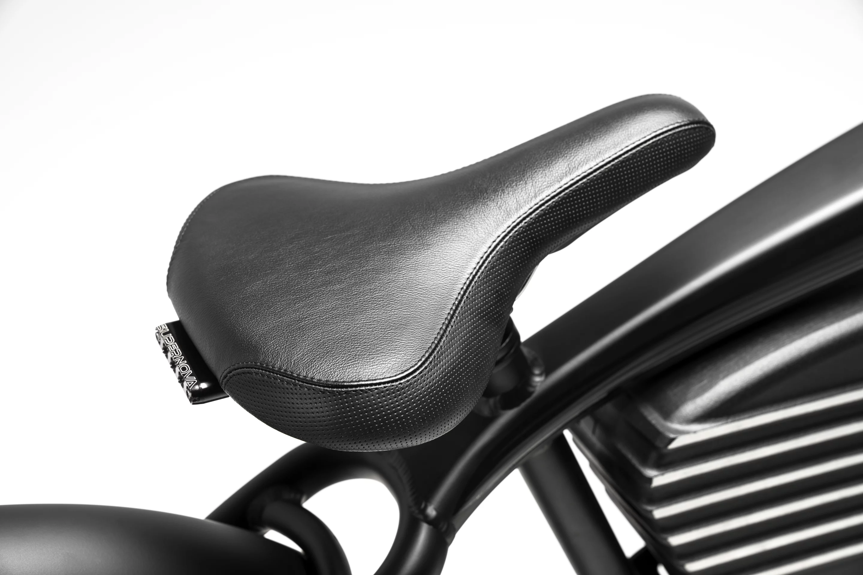 Perforated leather saddle