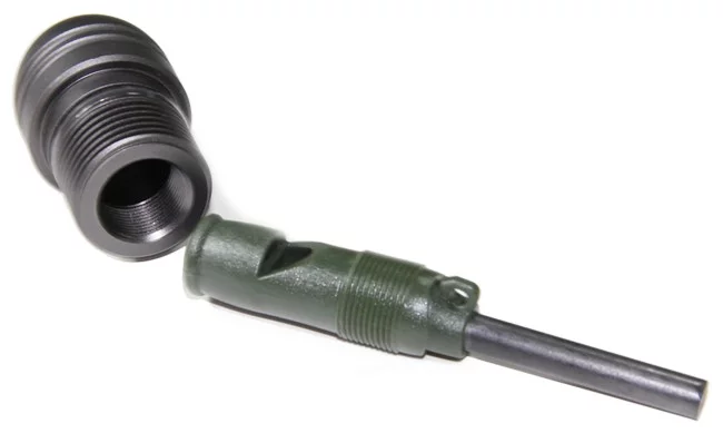 A magnesium rod and whistle