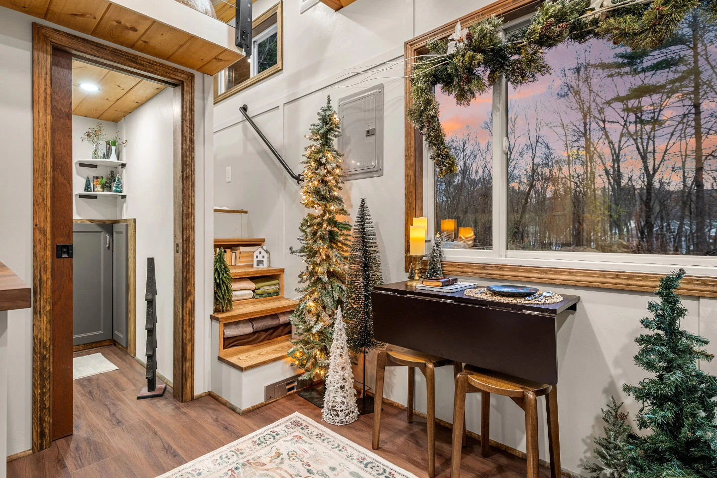 The Spruce includes a small dining/work table