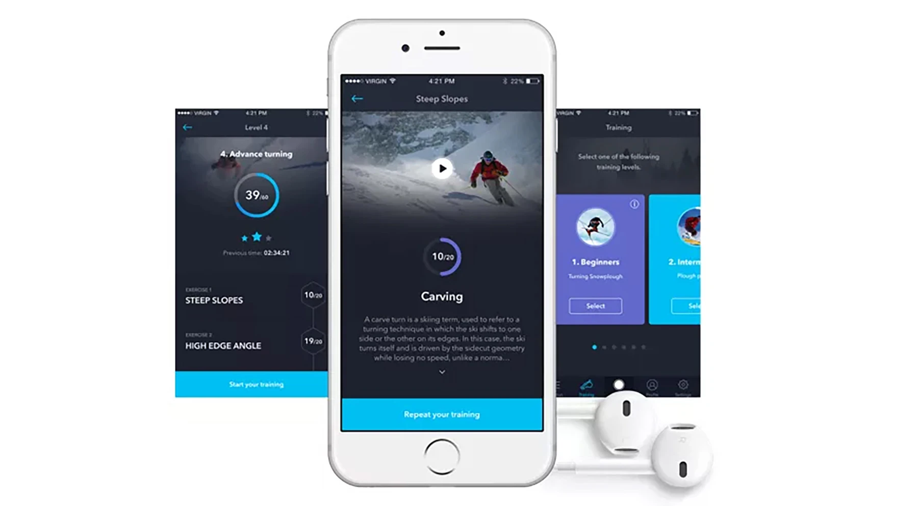 The Carv system can overlay data with video