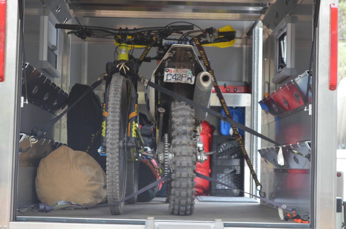 Loaded up for a weekend of motored and non-motored off-road fun