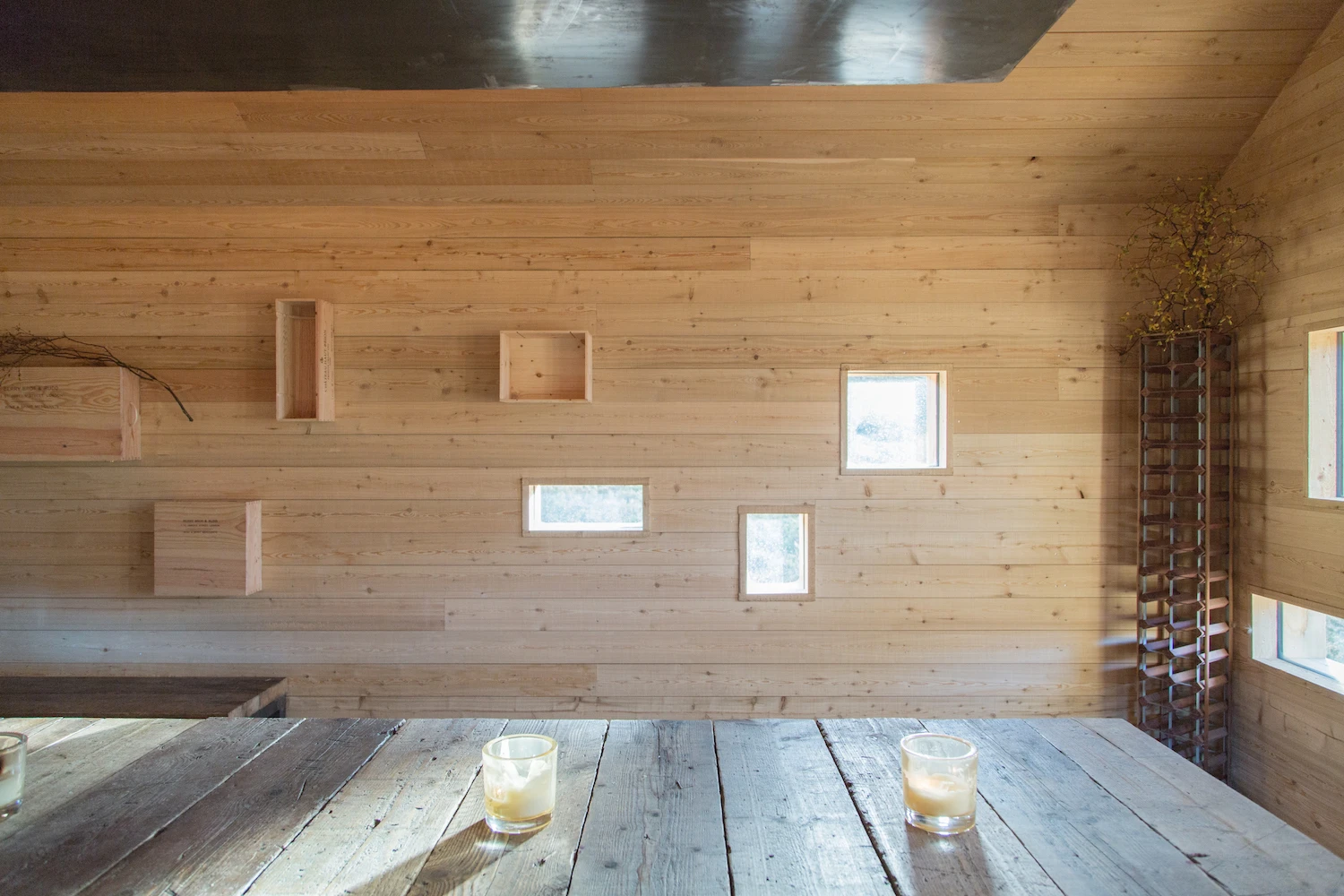 The Culardoch Shieling's lighting comes either from natural light via the windows or candles