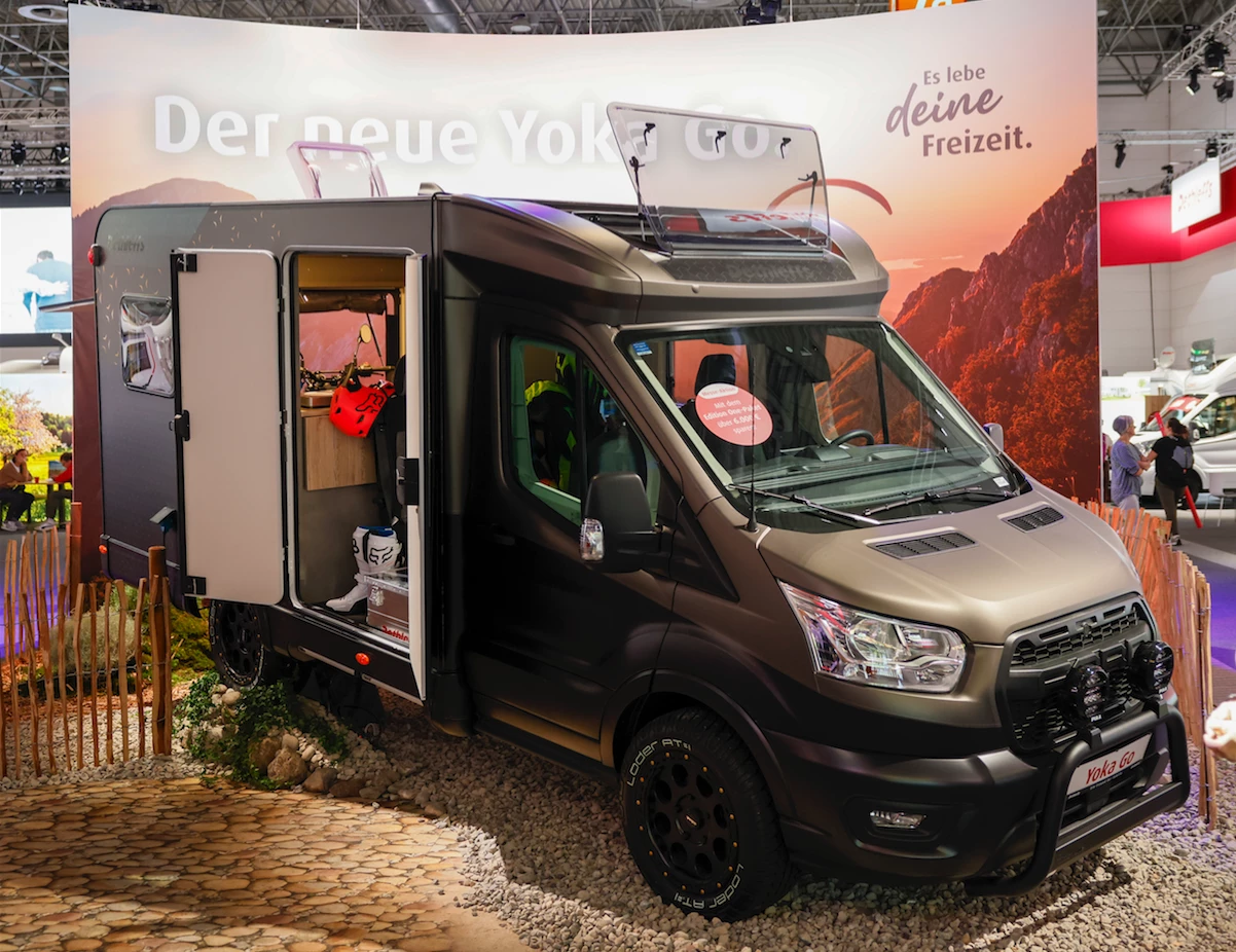 Dethleffs offers a Class B+ motorhome aimed straight at young multi-sport adventurers