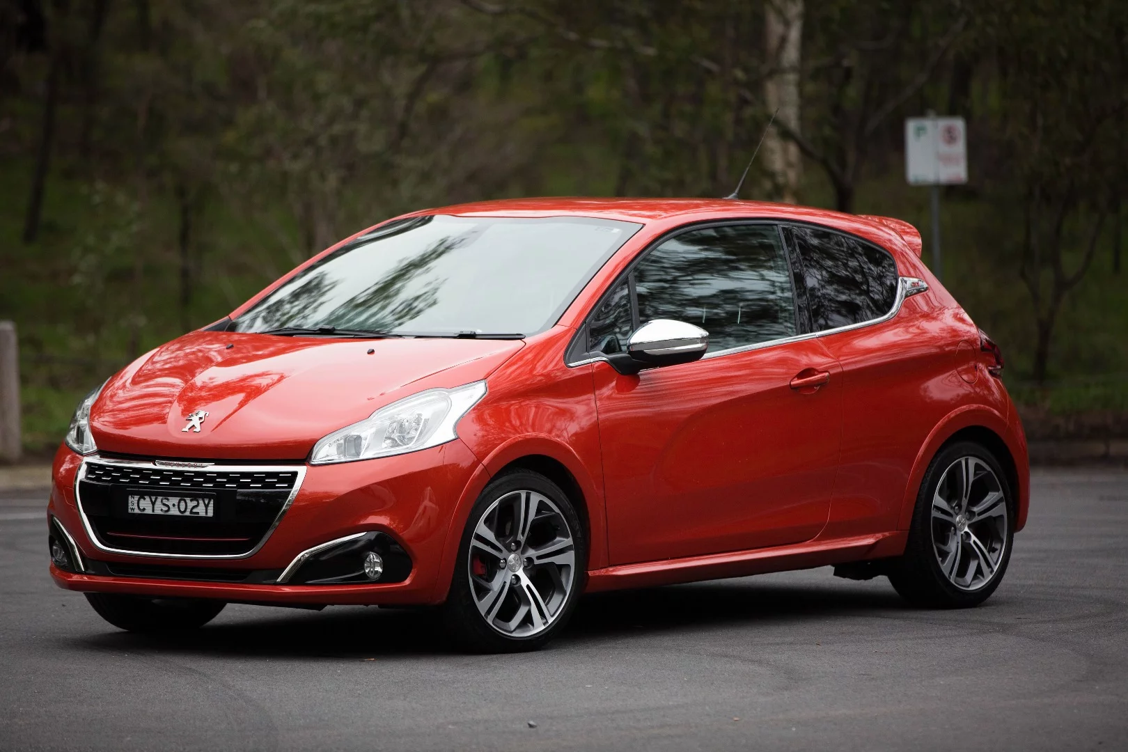 The 208 GTi is a handsome little car