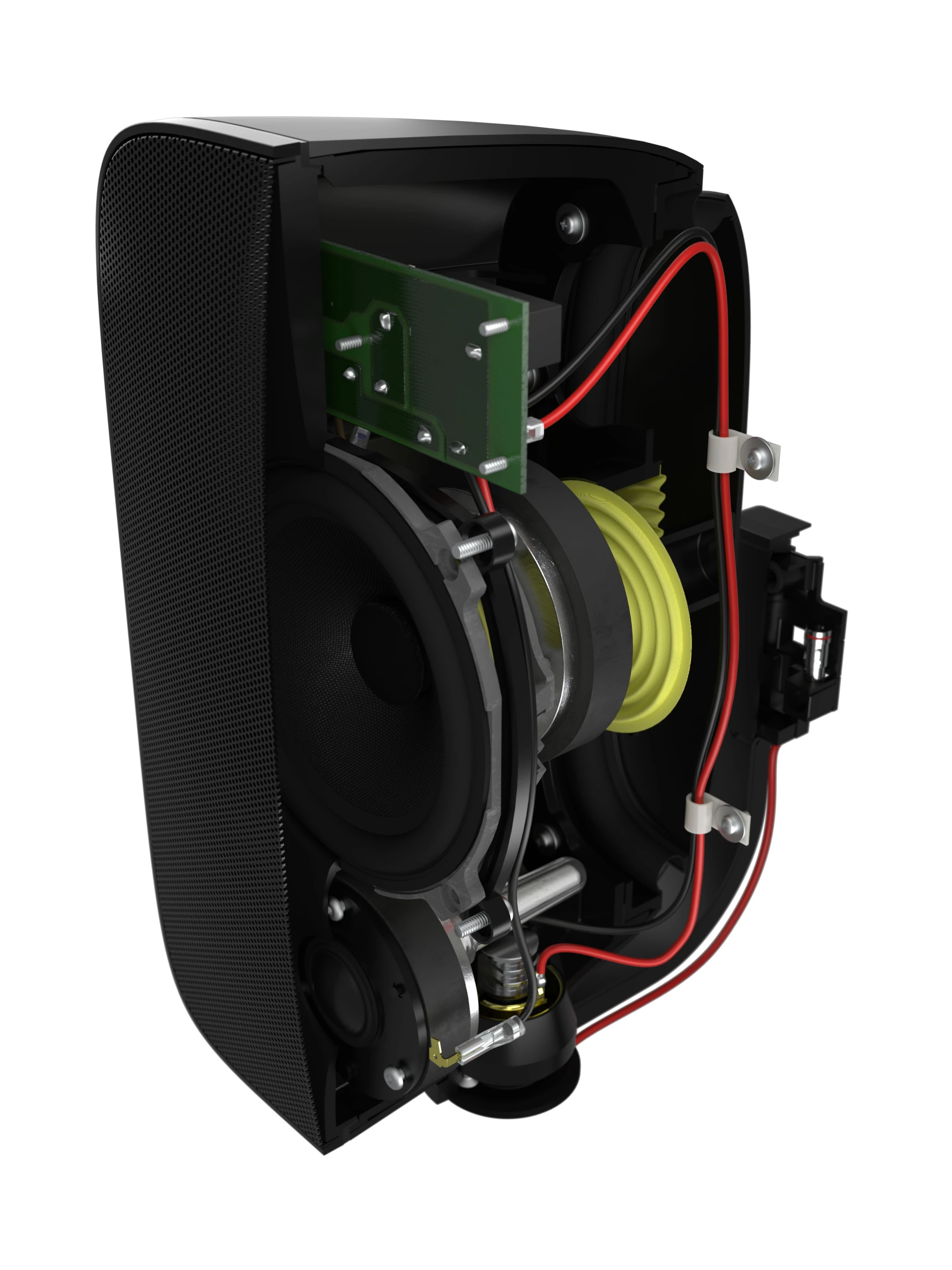 The AM-1 features an unusual inverted drive unit configuration, with a 1-inch Nautilus tube loaded aluminum-dome tweeter mounted below the 5-inch glass fiber bass/mid driver