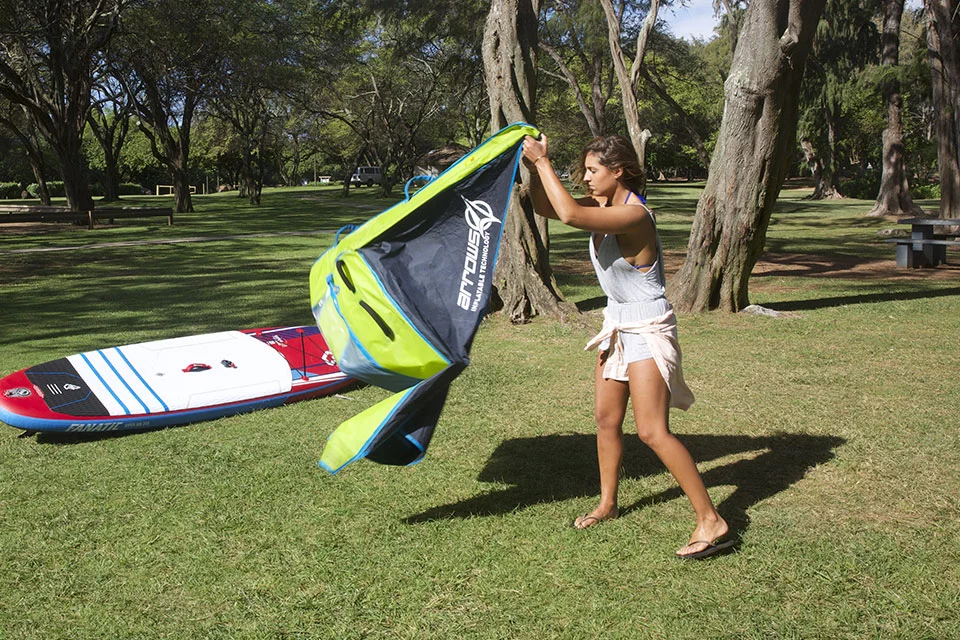 The iRig One deflates and folds into a small pack