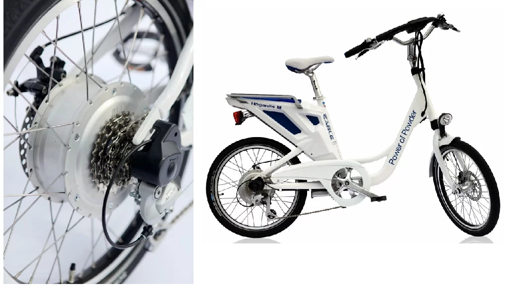 The new lightweight environmentally-friendlier electric motor from Hoganas, suited to bikes and other small vehicles