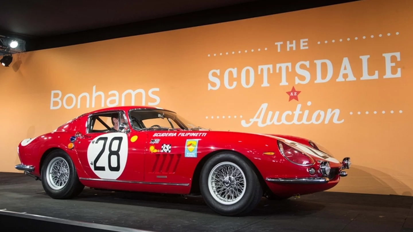 One of two Ferraris campaigned by Scuderia Filipinetti which sold for more than US$9 million at Scottsdale.