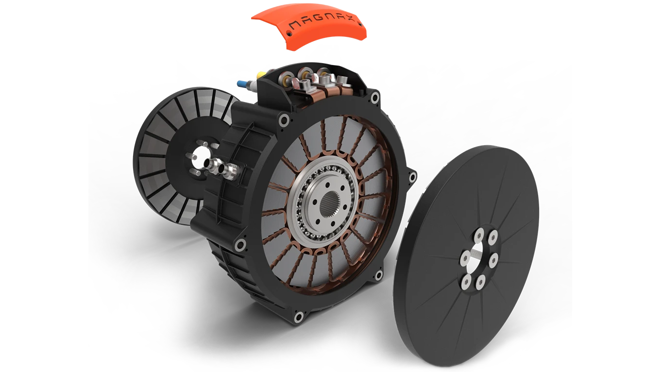 The Magnax yokeless axial-flux electric motor offers incredible power densities in what the manufacturer describes as a reliable, manufacturable and low-maintenance package