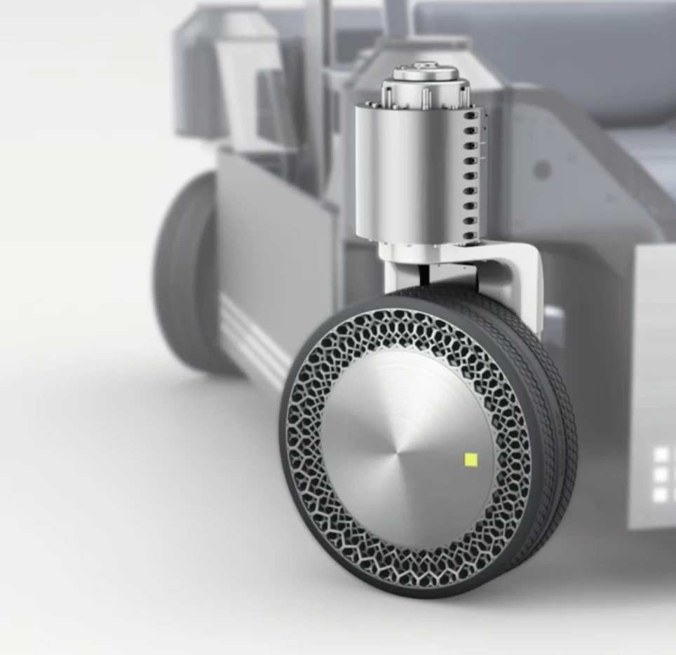 Hankook says airless tires are ideal for autonomous vehicles, such as Hyundai's L7 concept