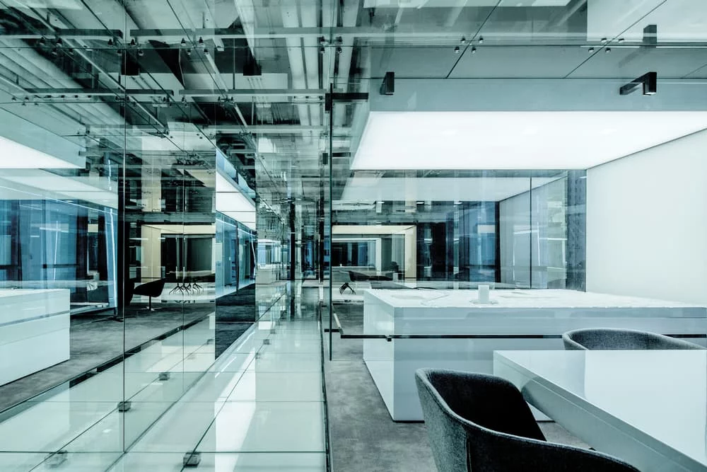 The Glass Office can be found in Shanghai, China