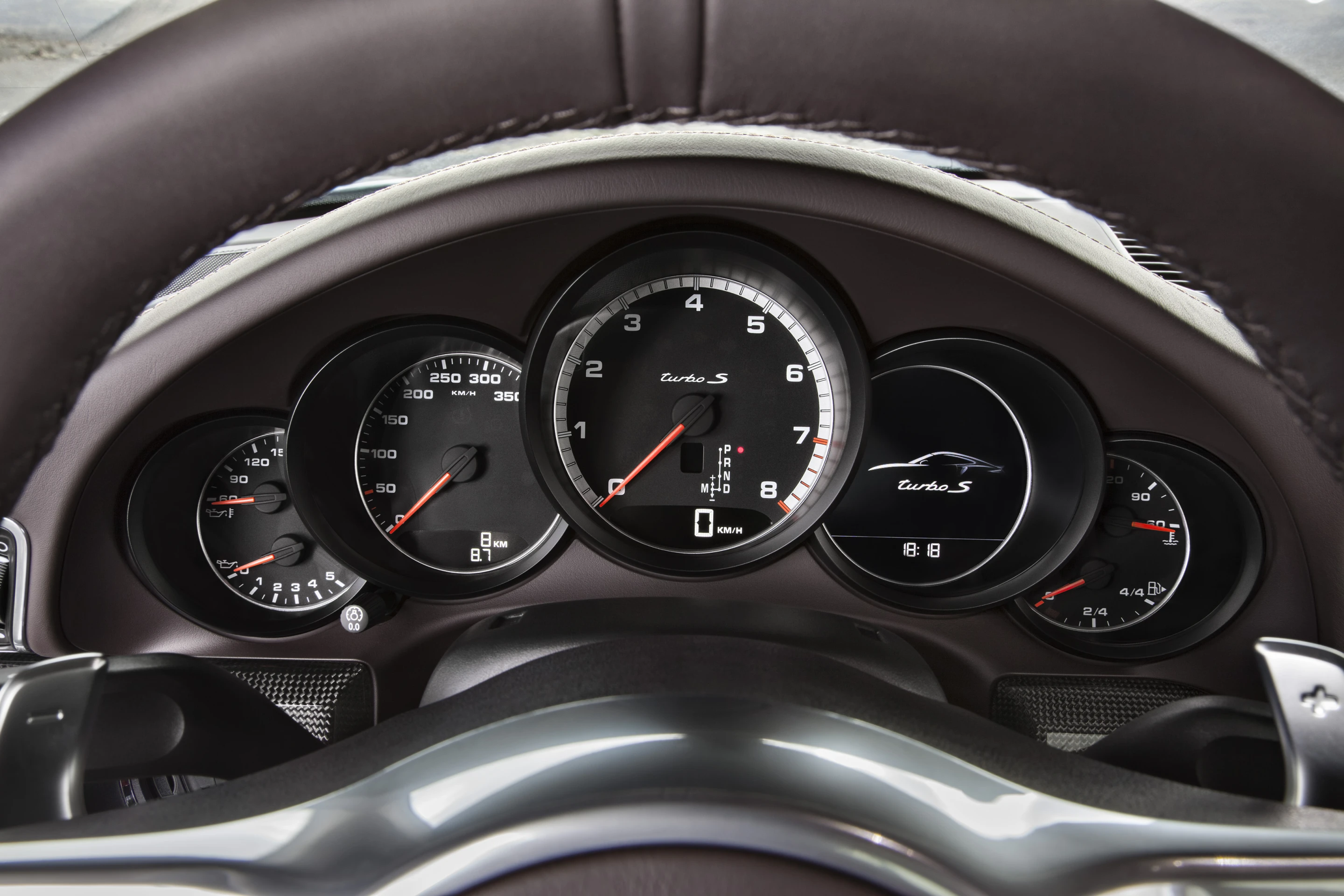Porsche reports a top speed of 198 mph (318 km/h) for the Turbo S