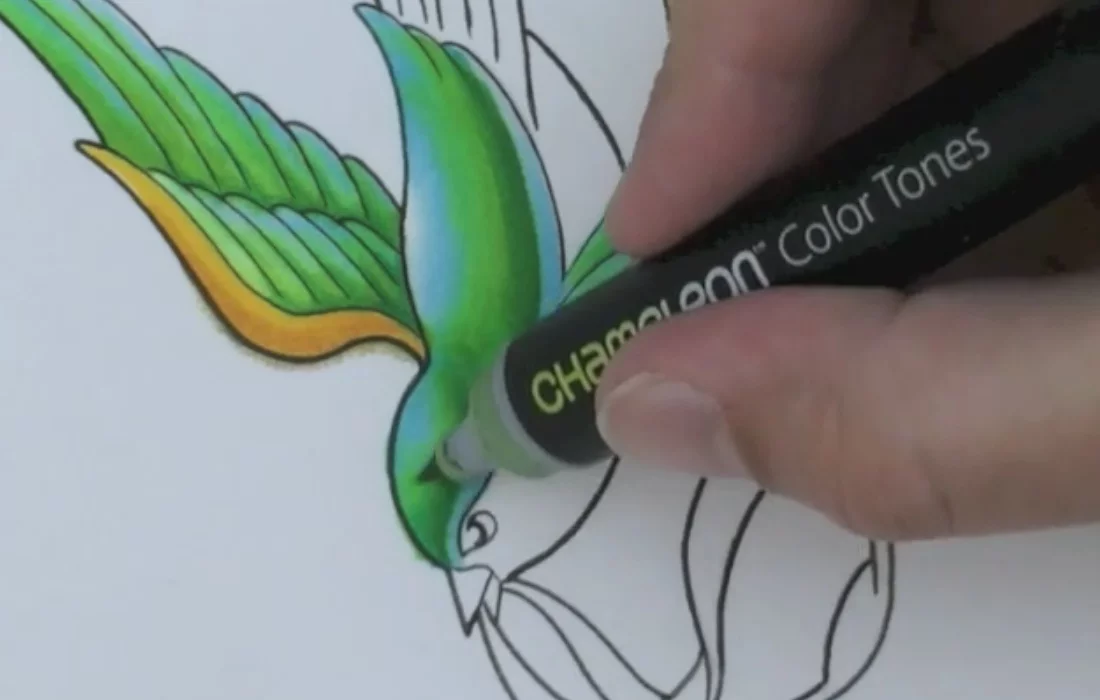The Chameleon Pen produces multiple color tones from a single nib